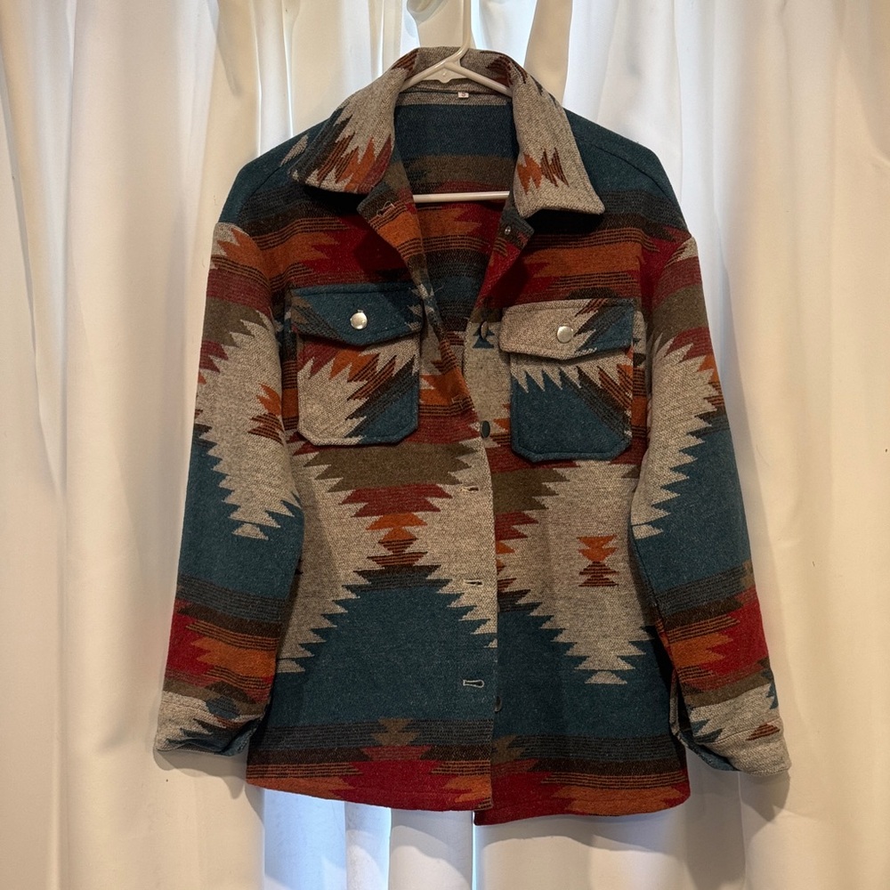 Aztec Pattern Shacket